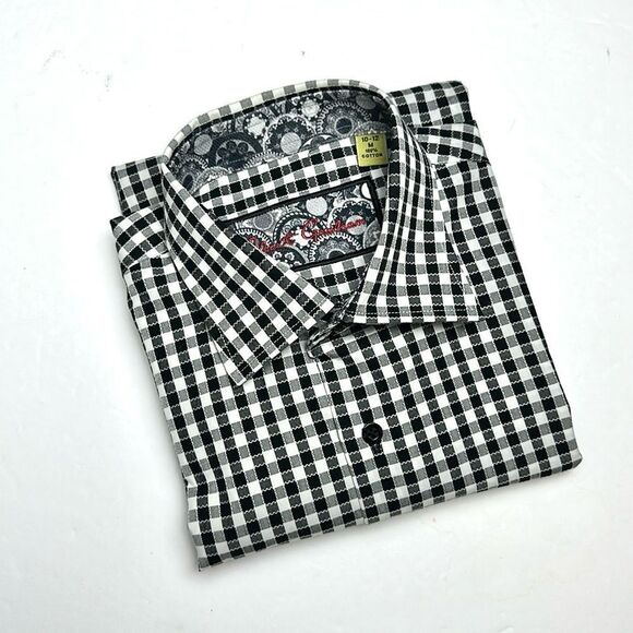 ROBERT GRAHAM Boy’s Button Up Shirt
Cotton Plaid Contrast Cuffs M (10-12) - Picture 3 of 11